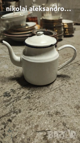 емайлиран чайник ретро, снимка 1