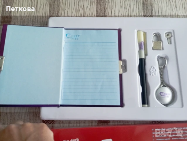 Таен дневник с невидим маркер и прожектор ключодържател , снимка 4 - Образователни игри - 50841490