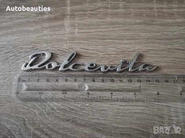 сребриста емблема Fiat Dolcevita , снимка 2 - Аксесоари и консумативи - 50518819