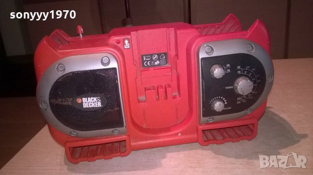 black & decker строително радио-внос швеицария, снимка 3 - Радиокасетофони, транзистори - 26438591