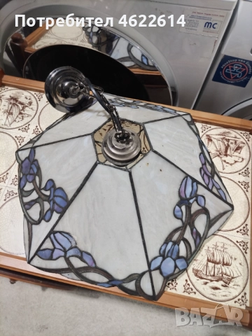 МНОГО КРАСИВА ЛАМПА ТИФАНИ , снимка 4 - Антикварни и старинни предмети - 52651594