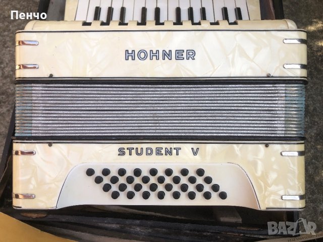 стар малък акордеон "HOHNER" STUDENT V, снимка 5 - Антикварни и старинни предмети - 44111852