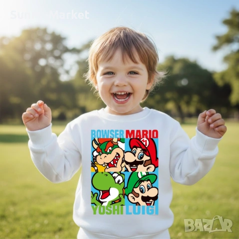 СУПЕР МАРИО дамски , детски и мъжки тениски и блузи , снимка 11 - Тениски - 53584433