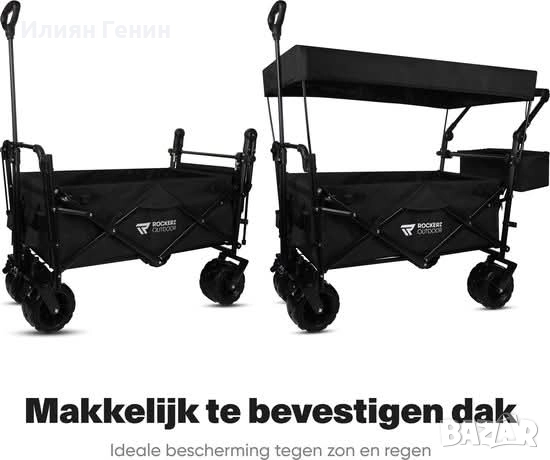 Сгъваема количка с подвижен покрив, снимка 3 - Къмпинг мебели - 51529620