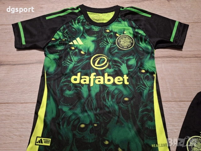 Детски флуоресцентен футболен екип на СЕЛТИК!, снимка 2 - Футбол - 52147922