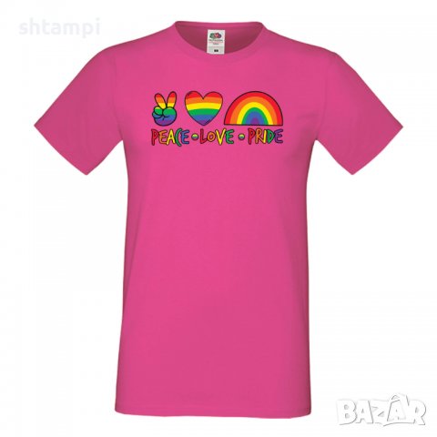 Мъжка тениска Peace Love Pride 1 multicolor Прайд,Празник.Повод,Изненада, снимка 9 - Тениски - 37103354
