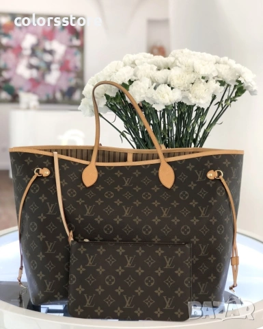 Чанта Louis Vuitton Neverfull 💚💚💚