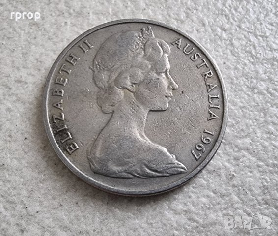 Монети. Австралия.  20  цента .  1967 година., снимка 4 - Нумизматика и бонистика - 39362800