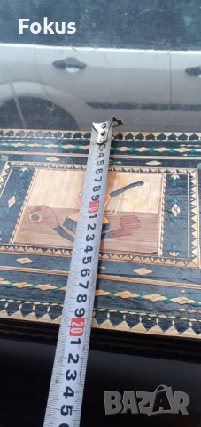 Страхотна дървена кутия за лули с интарзии - лула, кутия, снимка 7 - Антикварни и старинни предмети - 50978544