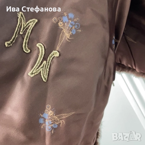 норков шал наметка болеро от норка естествен косъм кафяв универсален размер , снимка 3 - Рокли - 39970757