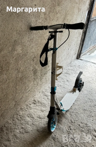 Тротинетка BYOX сгъваема, амортисьор, дискова спирачка, снимка 2 - Велосипеди - 53185156