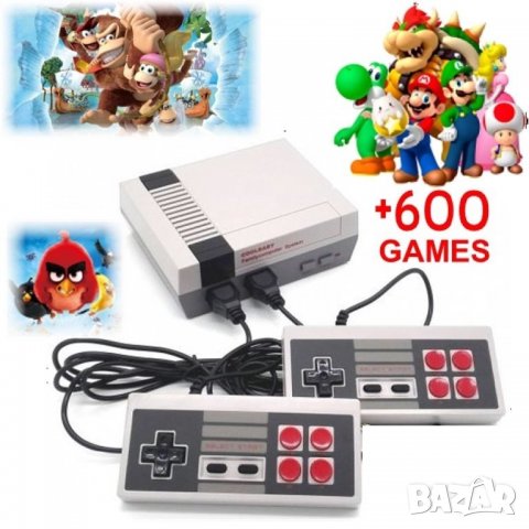 Телевизионна Игра с 600 Вградени Класически Игри Тип Nintendo/Нинтендо