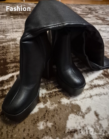 Дамски кожени чизми, снимка 5 - Дамски ботуши - 52462370