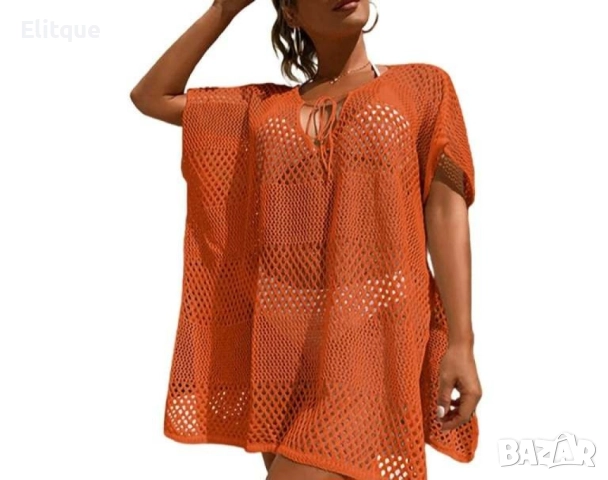 Мрежеста дамска плажна туника , универсален размер, снимка 11 - Туники - 52888890