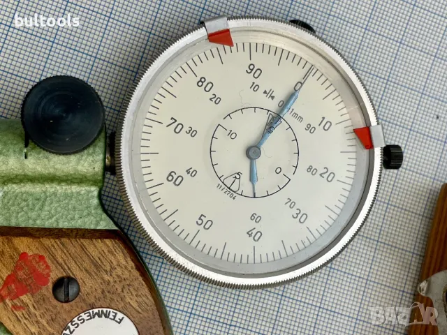 Микрометър с индикатор 0-50мм./0.01мм., снимка 10 - Други машини и части - 48867667