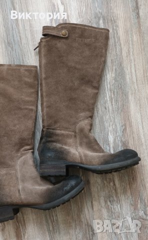 Дамски Ботуши от естествен велур, номер 38, снимка 2 - Дамски ботуши - 43355021