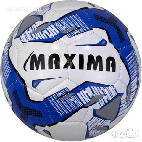 Футболна топка MAXIMA, Soft vinil, Бял-зелен, Размер 5