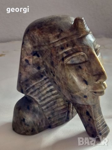 Статуетка на фараон от яспис , снимка 5 - Декорация за дома - 35083482