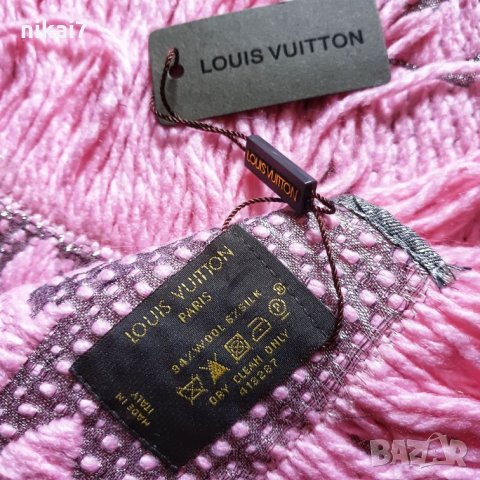 Louiis Vuiitton ново зимен дамски шал вълнен много дебел мек на допир, снимка 15 - Шалове - 27185717