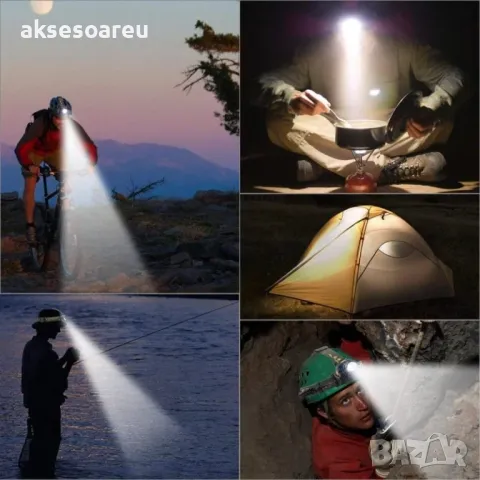 Висококачествен нов Мощен LED челник Акумулаторен телескопичен фар водоустойчив работен LED фенер , снимка 13 - Къмпинг осветление - 48100506