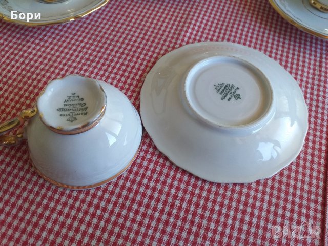 Баварски фин костен порцелан , снимка 9 - Чаши - 33038838