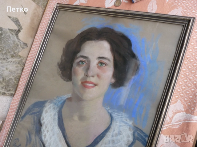 Стара картина  65 / 50 см, снимка 13 - Антикварни и старинни предмети - 53397554