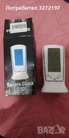 LED Цифров часовник/будилник със синя подсветка, електронен календар, термометър, Аларма , снимка 11 - Други - 40439214