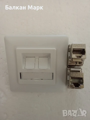 ⚡️ Интернет розетка + 2 гнезда Cat6A ! ⚡️