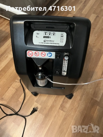 Продавам кислороден концентратор DeVilbiss + допълнителен филтър и една чисто нова канюла, снимка 2 - Медицинска апаратура - 53225261