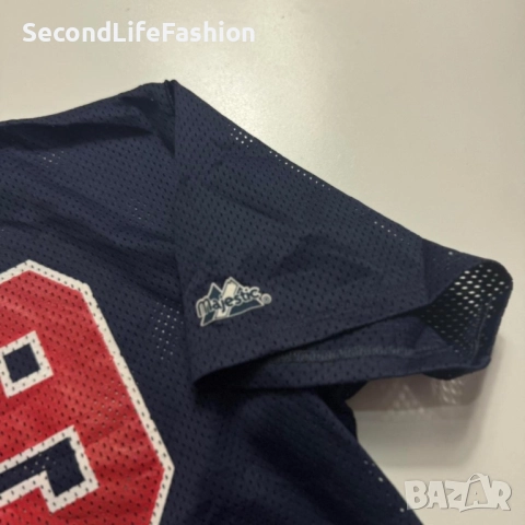 Винтидж тениска Majestic Mesh Jersey #29 2XL Произведено в САЩ Audioworks Athletic Рядка тениска, снимка 6 - Тениски - 52283038