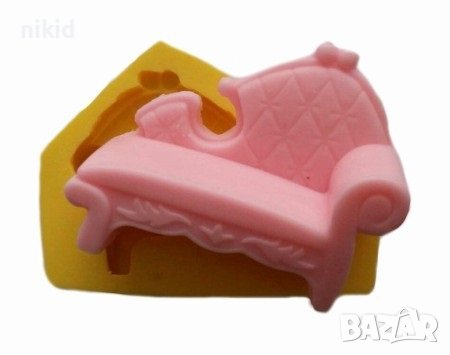 3d голям Диван Канапе силиконов молд форма калъп фондан гипс шоколад