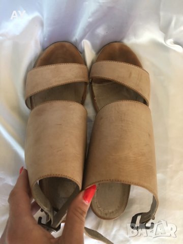 Дамски сандали естествена кожа