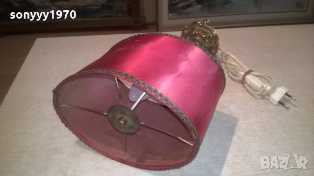 ретро лампа-антика мед/месинг-внос холандия, снимка 6 - Колекции - 28118422