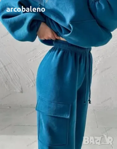 Моден дамски спортен ежедневен комплект от две части, 3цвята , снимка 6 - Комплекти - 47308708