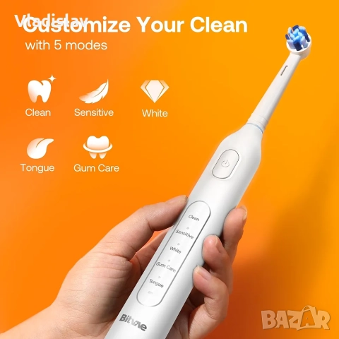 Въртяща се електрическа четка за зъби Bitvae R1, снимка 6 - Друга електроника - 52433731