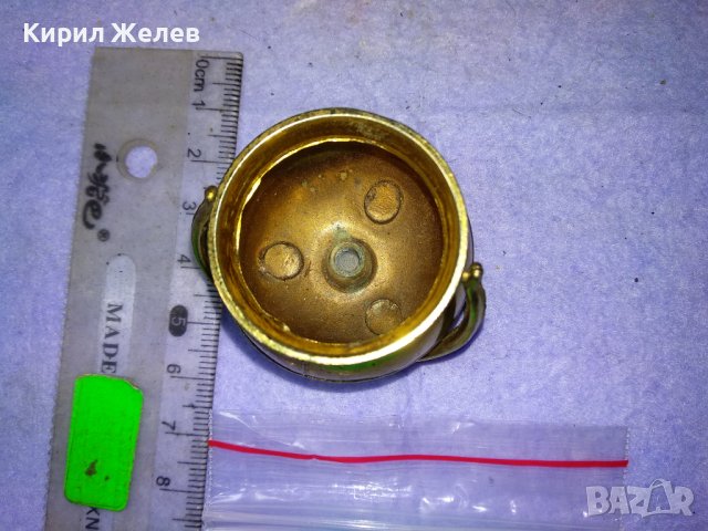 СИМПАТИЧНА МЕСИНГОВА КОЛЕКЦИОНЕРСКА МИНИАТЮРА - КОТЛЕ 39880, снимка 7 - Колекции - 43804418