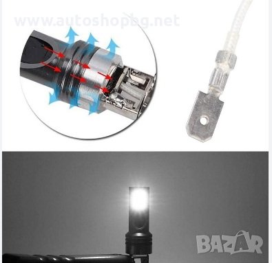 Диодни LED крушки H1/H3 , снимка 4 - Аксесоари и консумативи - 40731525