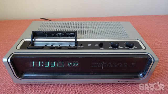 vintage national panasonic rc-220bs clock radio, снимка 6 - Радиокасетофони, транзистори - 32570698