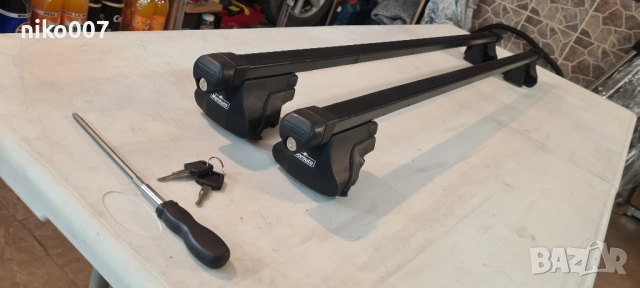 NOTAUTO-THULE 120см-УНИВЕРСАЛНИ-греди-рейки-релси за куфар-багажник-автобокс