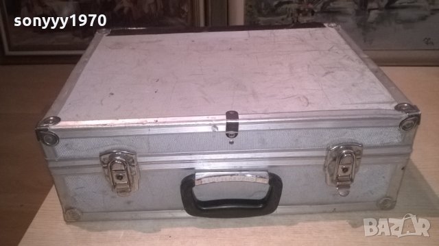 алуминиев куфар за инструменти-внос швеция-46х33х16см, снимка 2 - Куфари с инструменти - 26952099