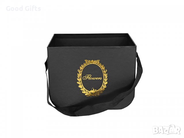 Чантичка за декорация на цветя Черна