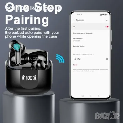 Нови Bluetooth 5.3 безжични слушалки с шумопотискане и дълбок бас, снимка 5 - Bluetooth слушалки - 47859209