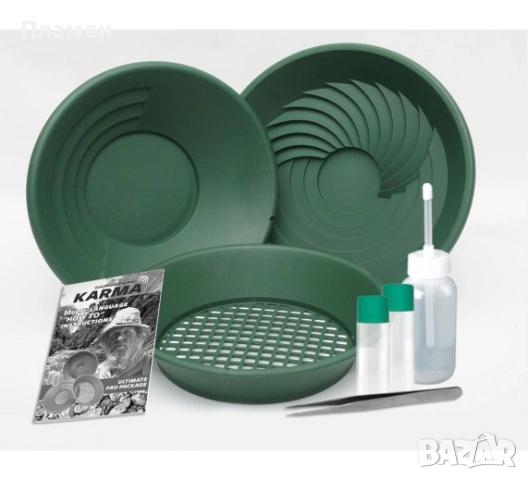 Комплект легени за злато карма / Легени за промиване на злато