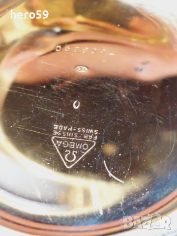 Джобен часовник Омега хронограф Златна 18к.Omega watch chrono-tachymetre Rare 18 carat yellow gold, снимка 6 - Мъжки - 43791330