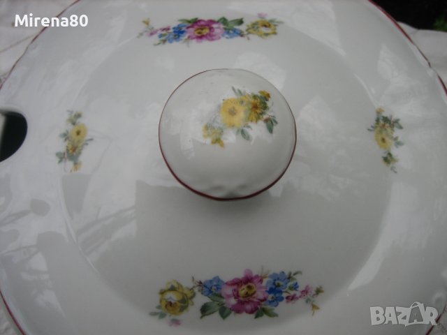 Стар български супник - Китка, снимка 5 - Сервизи - 37620970