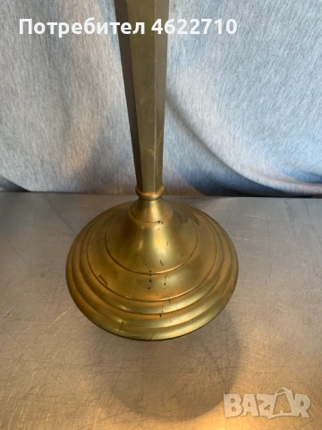 голям месингов свещник , снимка 6 - Антикварни и старинни предмети - 53405591