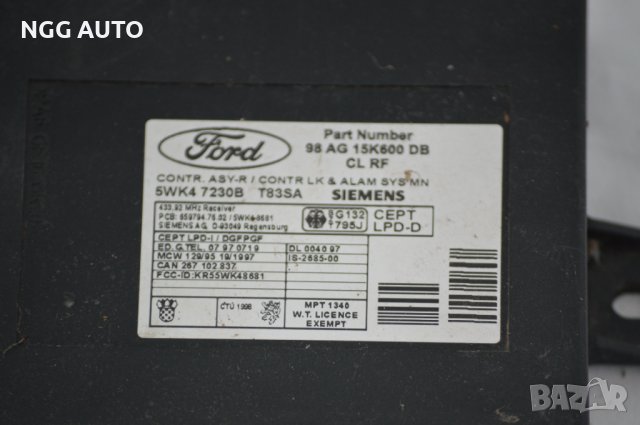 Комфорт Контрол Модул за Ford Focus SIEMENS 5WK4 7230B, 5WK47230B, 98AG 15K600 DB, 98AG15K600DB, снимка 2 - Части - 39762533