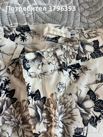 Летен панталон с цветя, снимка 2 - Къси панталони и бермуди - 52013335