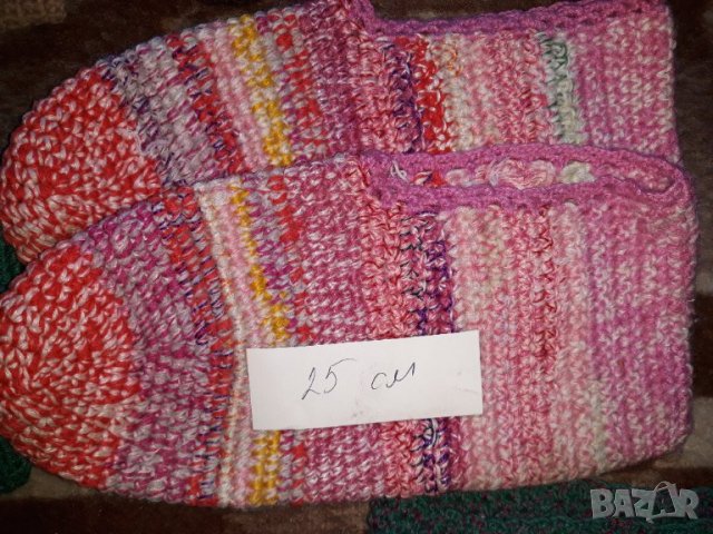 Домашно плетени вълнени терлици, снимка 6 - Други - 38494674
