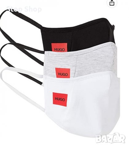 HUGO BOSS Унисекс маска пакет от 3 маски за защита на устата и носа